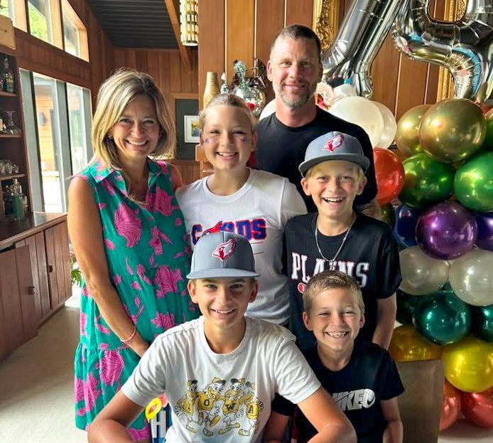 John Cicci with his wife and four children